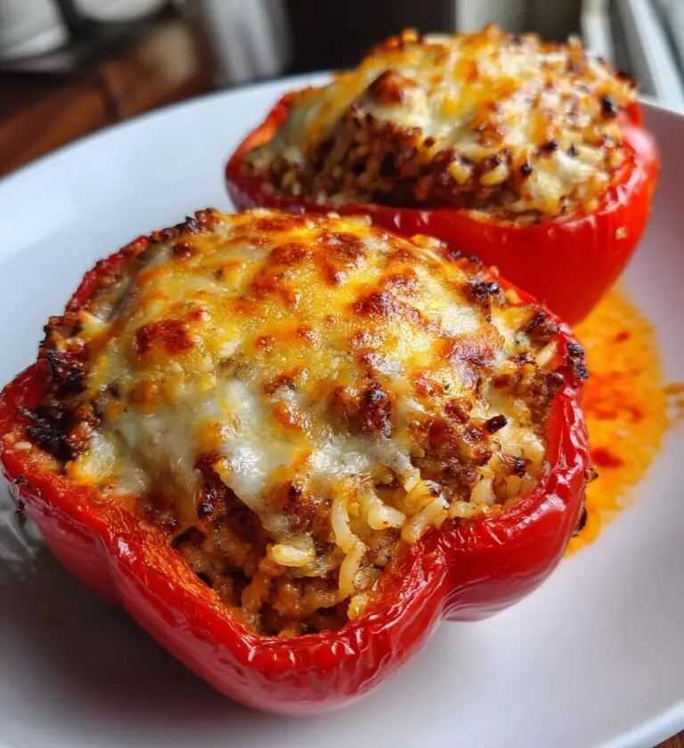 Fyllda Paprikor med Köttfärs och Ris