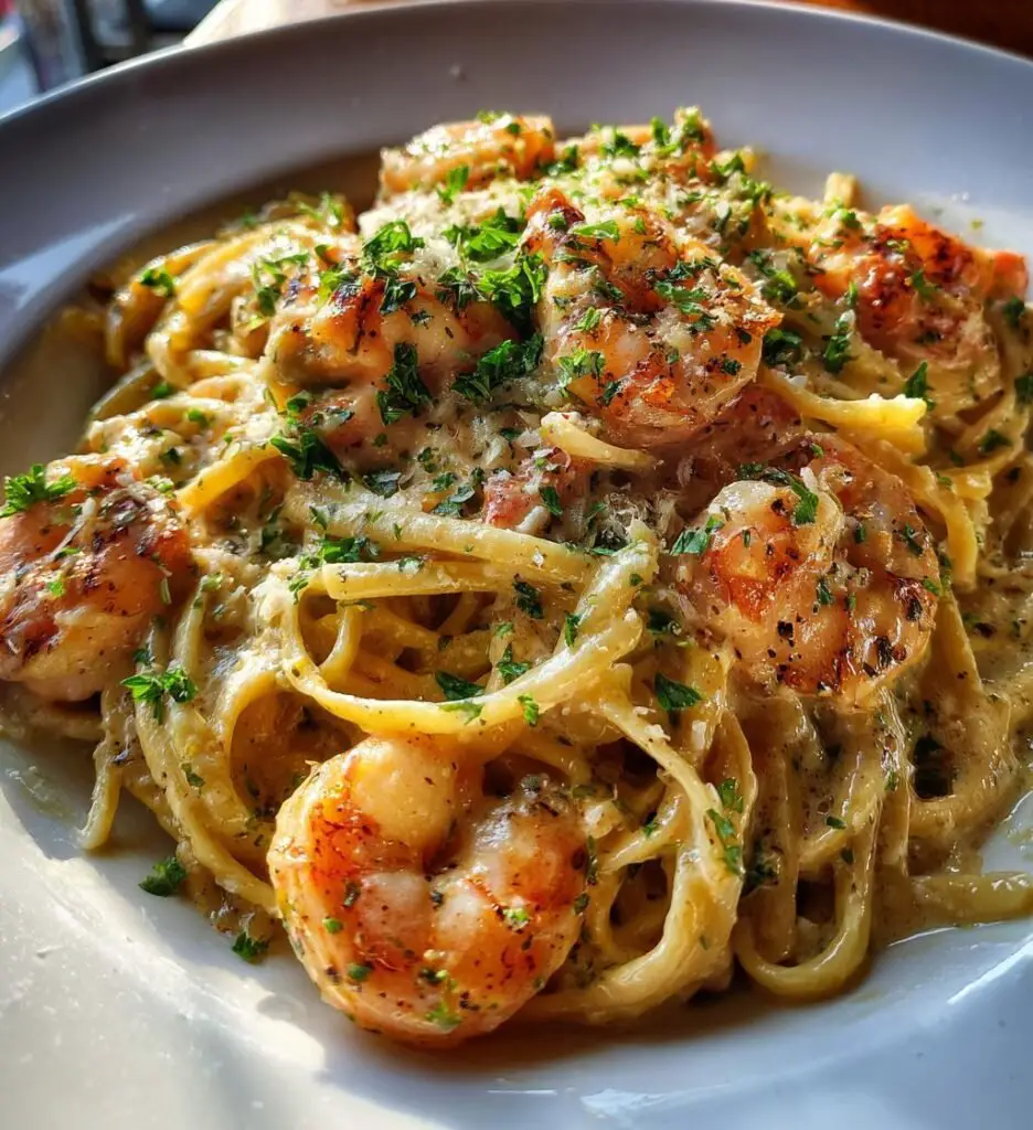Krämig räkpasta