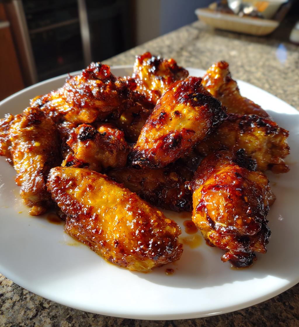 Honey BBQ Baked Chicken Wings