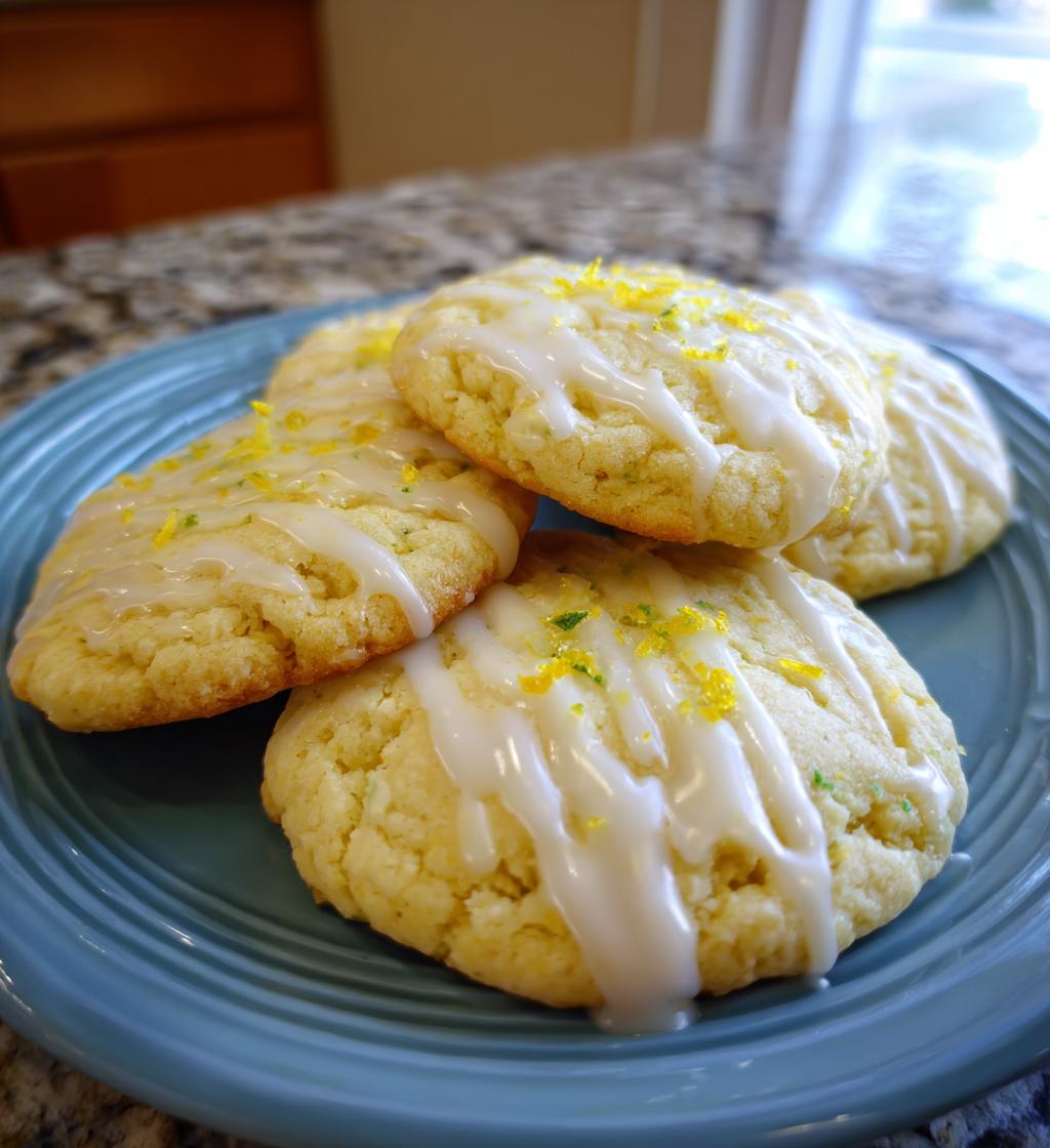 Lemon Glazed St Patrick’s Day Cookies