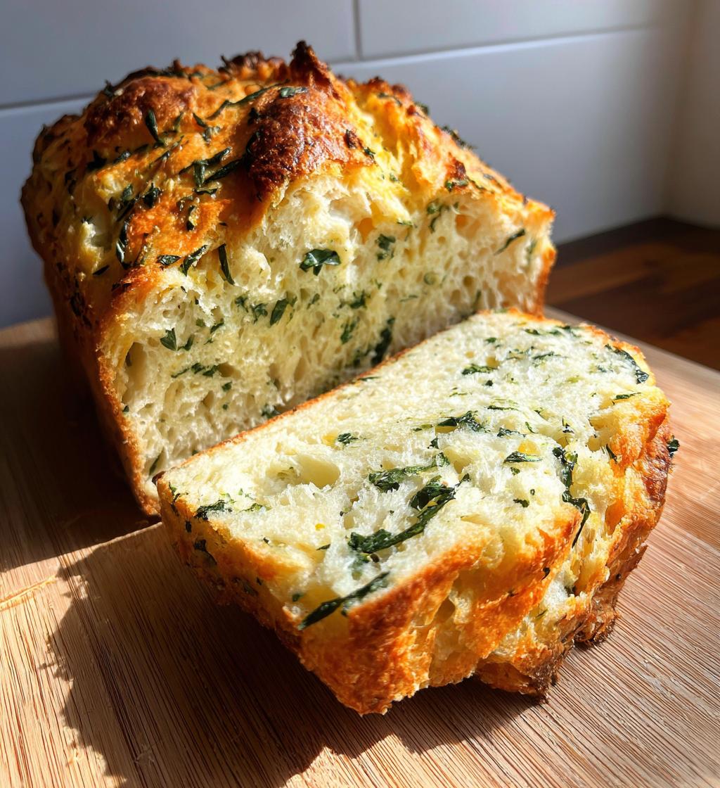Spinach Herb Savory Bread