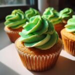 St Patrick’s Day Vanilla Cupcakes with Green Buttercream