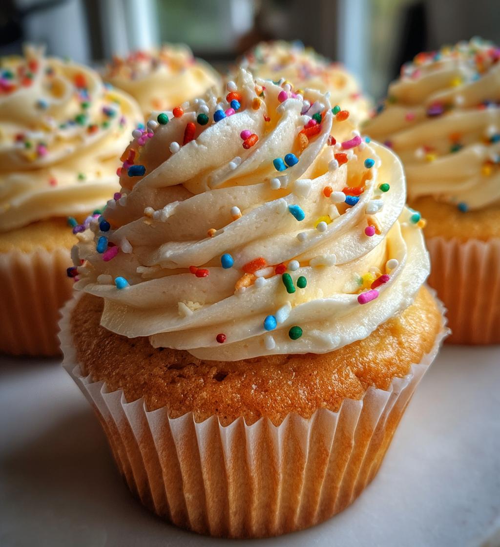 Vanilla Baby Shower Cupcakes