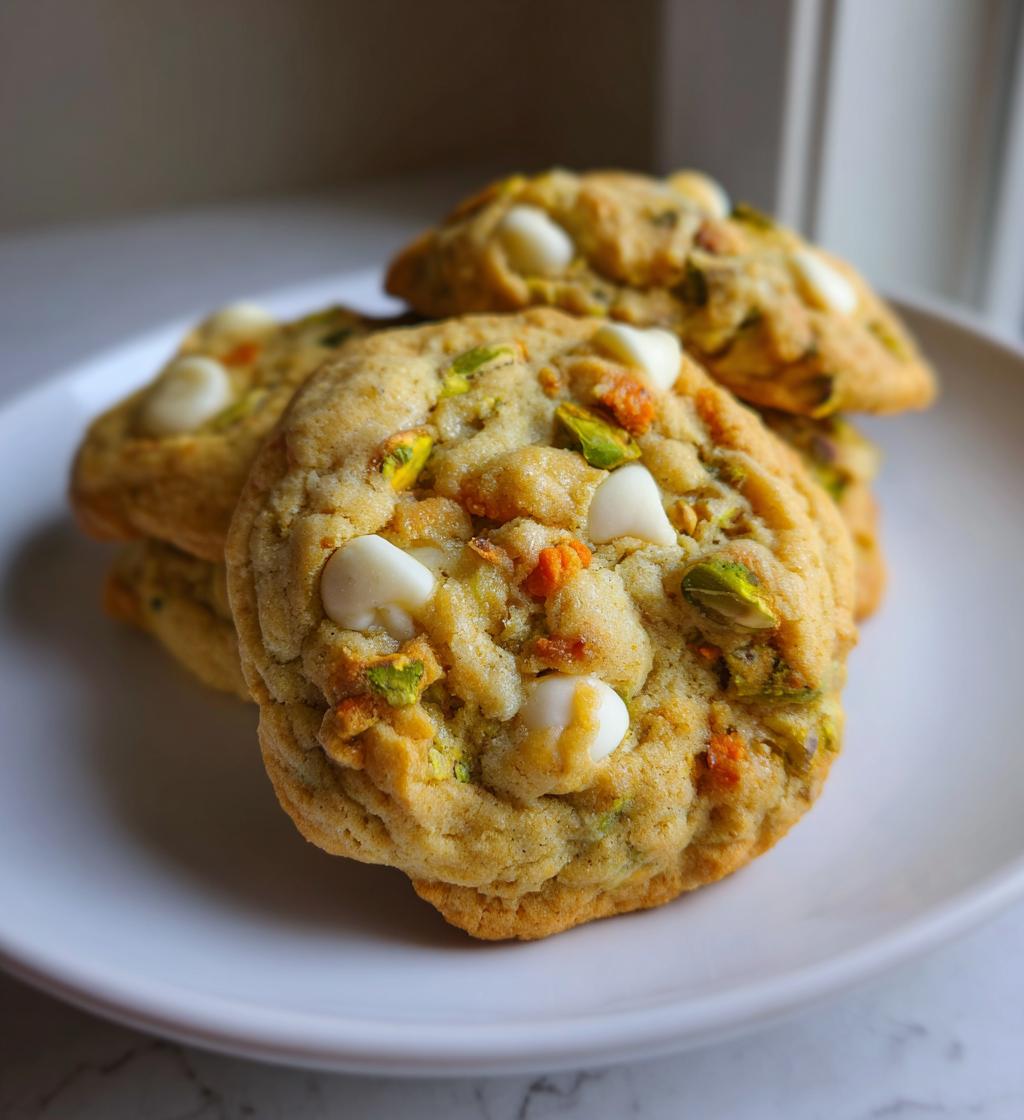 White Chocolate Pistachio Cookies