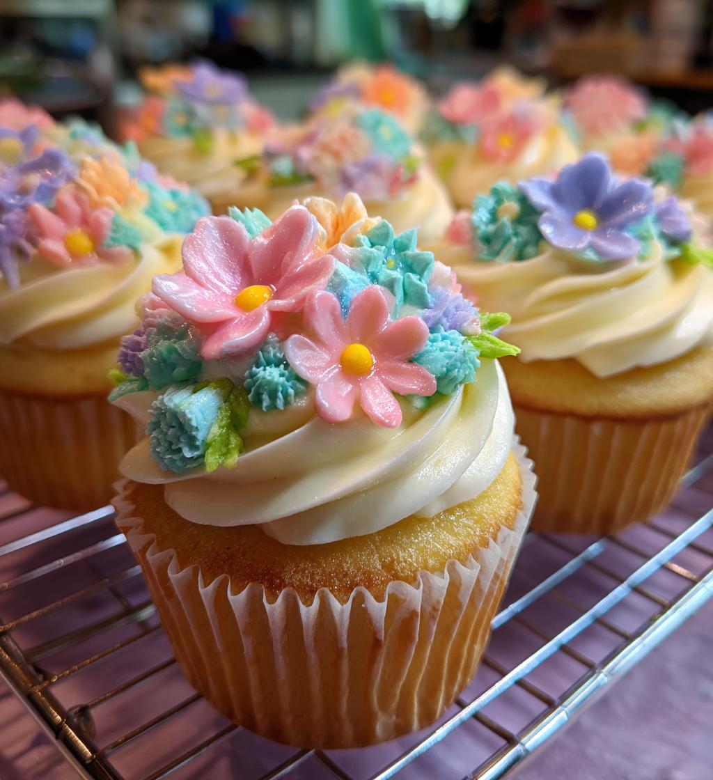 baby in bloom cupcakes
