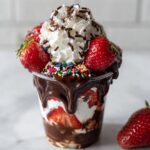 dubai chocolate strawberry cup