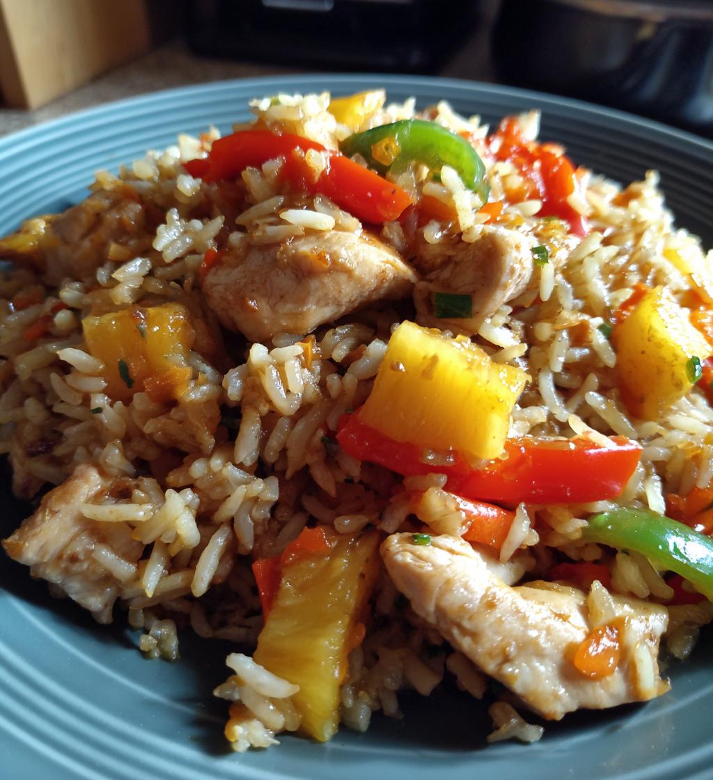 pineapple chicken and rice