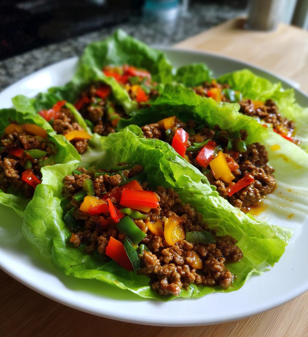 Healthy Easy Ground Beef Lettuce Wraps for a Quick Meal