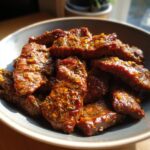 Healthy Easy Lemon Herb Beef Strips