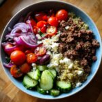 Healthy Easy Mediterranean Beef Bowl