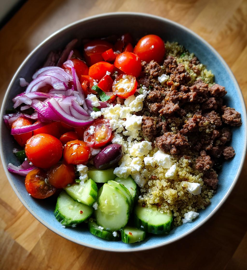 Healthy Easy Mediterranean Beef Bowl: 7 Steps to Delight