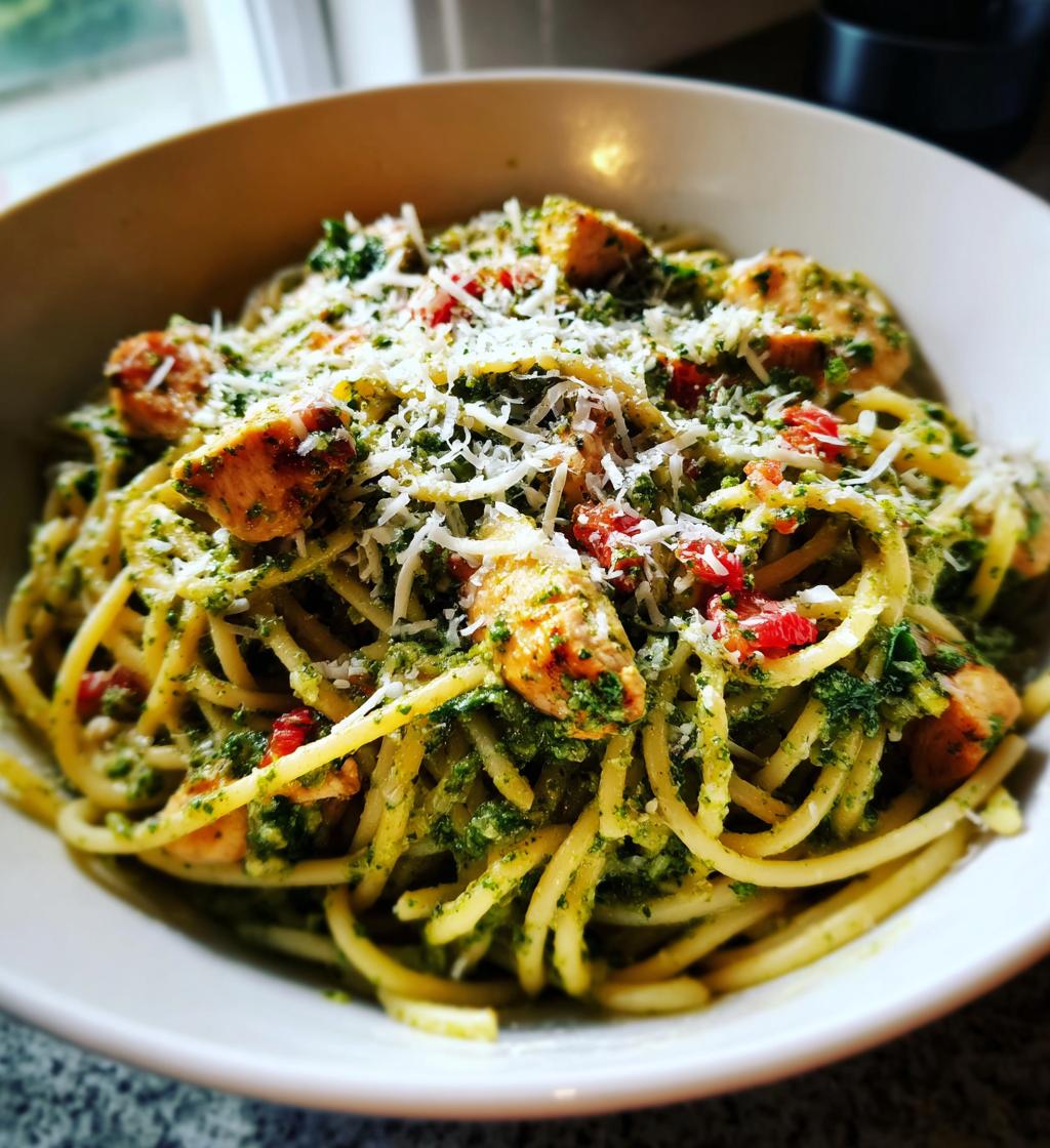 pesto chicken pasta