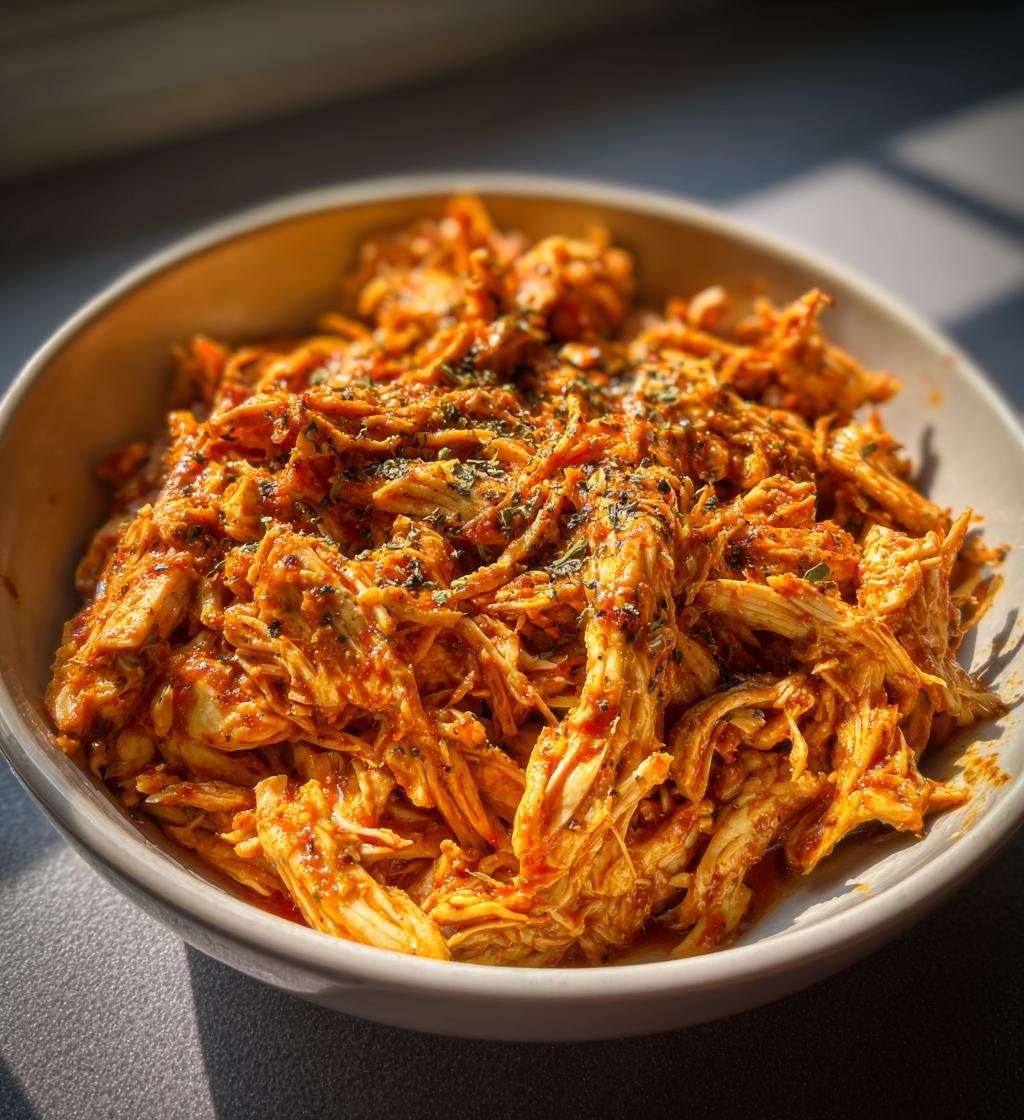 shredded chicken