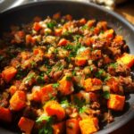 sweet potato and ground beef