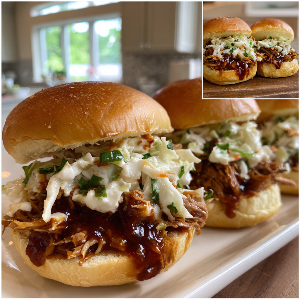 BBQ Pulled Pork Sliders with 8 Hours of Irresistible Flavor
