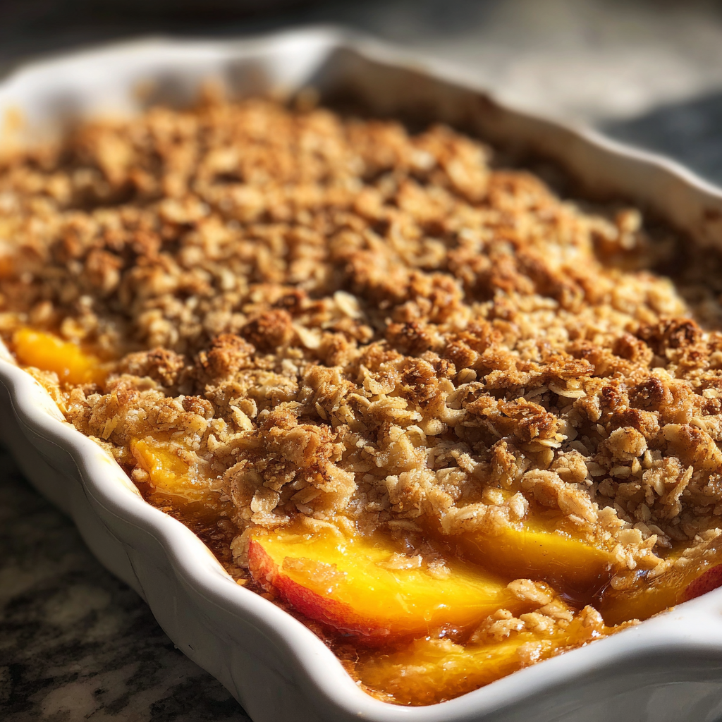 peach desserts with fresh peaches: 1 Irresistible Fresh Peach Crisp Recipe