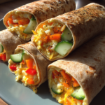 back to school lunch ideas: delicious cheesy veggie wraps with hummus