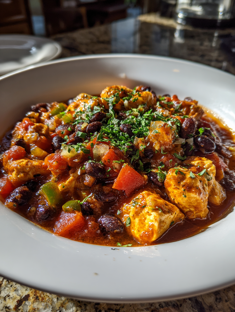 chicken chili recipe: a delicious blend of spices and chicken