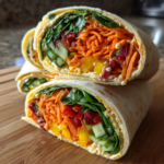 cold lunch ideas for kids: colorful and delicious veggie wraps