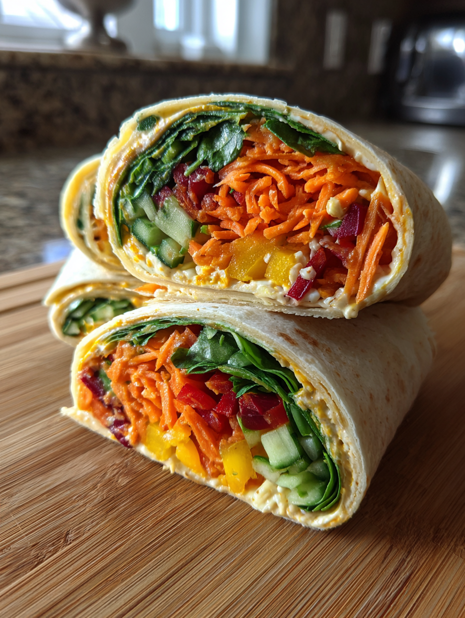 cold lunch ideas for kids: colorful and delicious veggie wraps