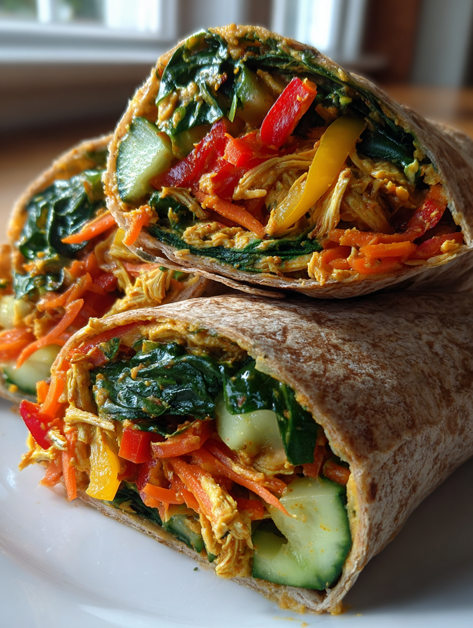 kids lunch ideas: Colorful and Delicious Rainbow Veggie Wraps