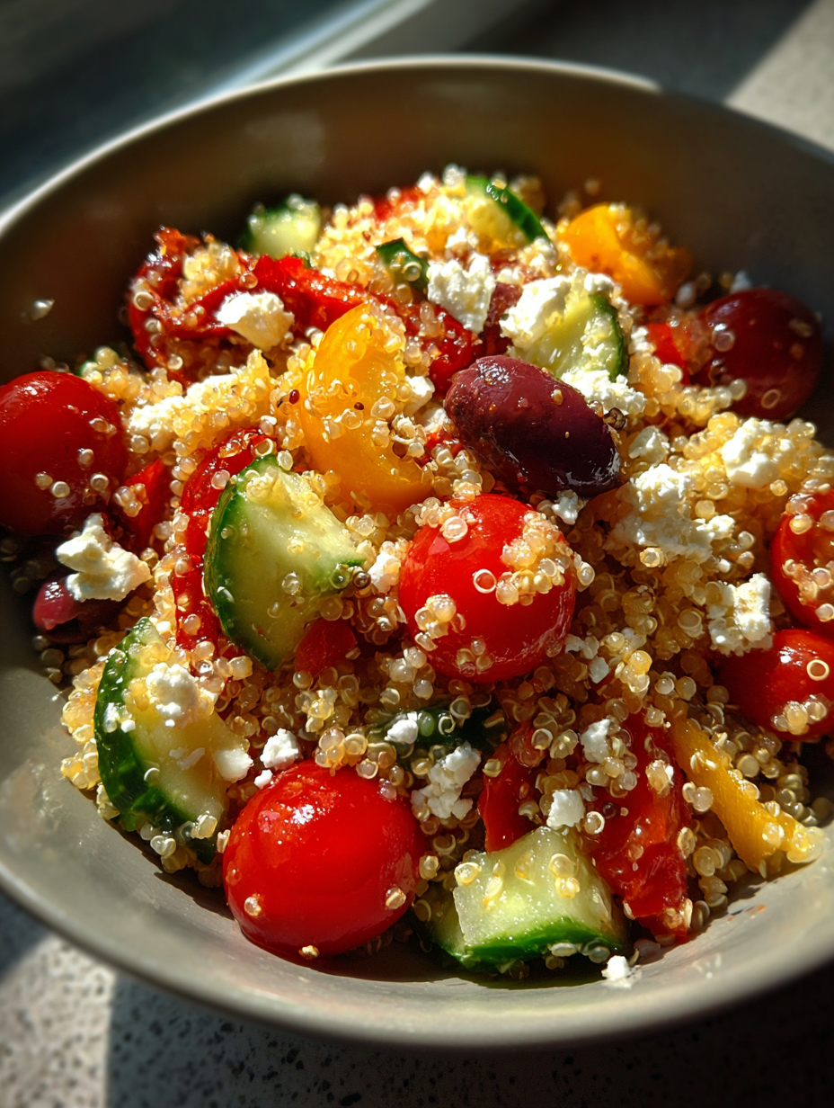 lunch ideas: Delicious Mediterranean Quinoa Salad Bowl Recipe