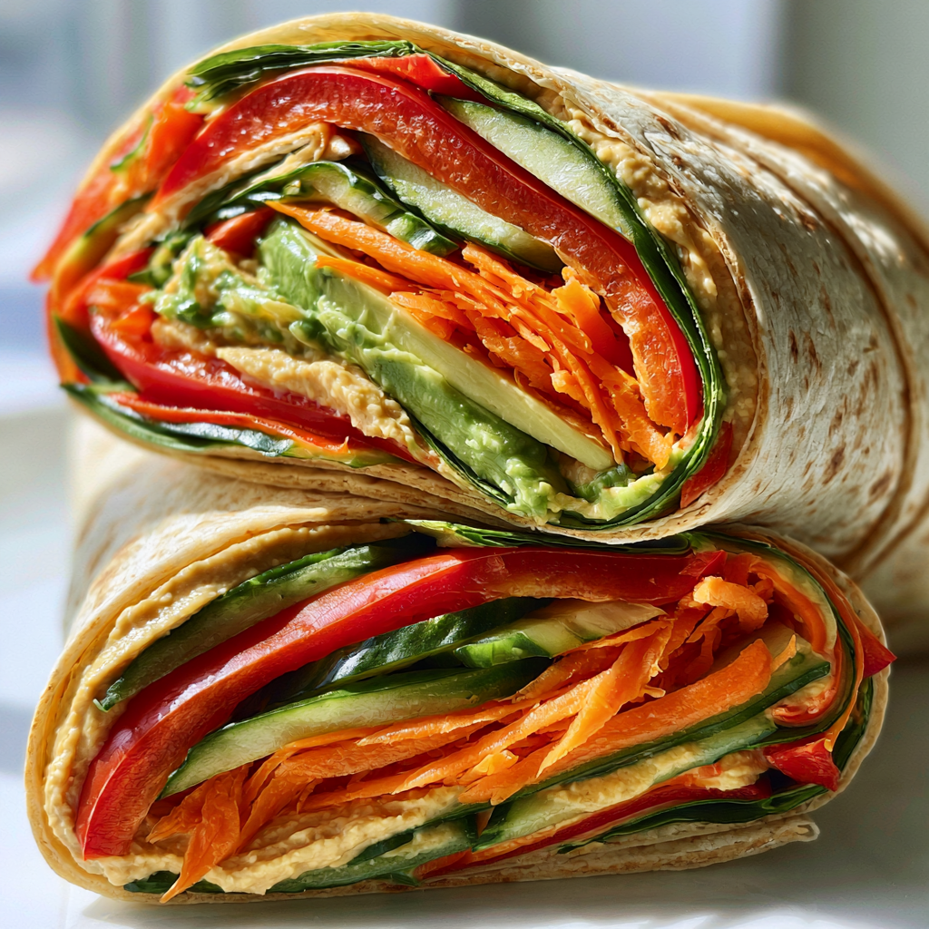 Veggie Wrap Sandwich: The Perfect Fresh and Colorful Lunch