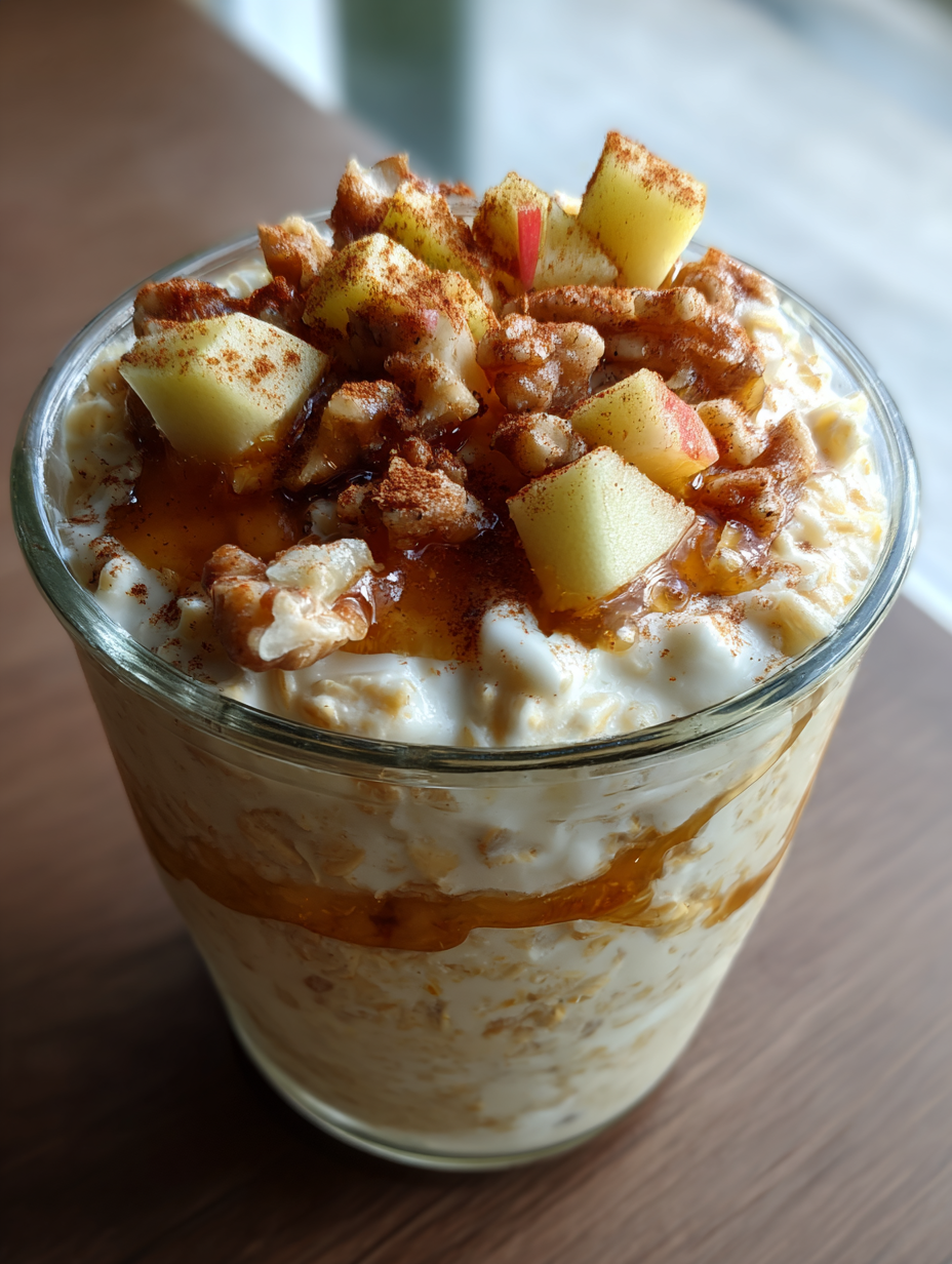 apple cinnamon overnight oats: a delicious, healthy breakfast option
