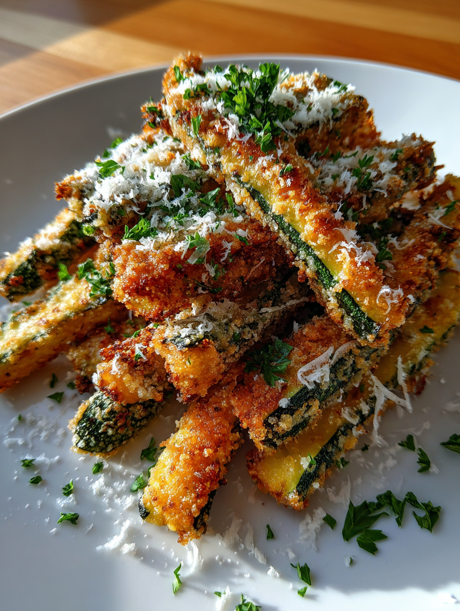 Baked Zucchini Fries with Parmesan: Amazing Crispy Oven Snack