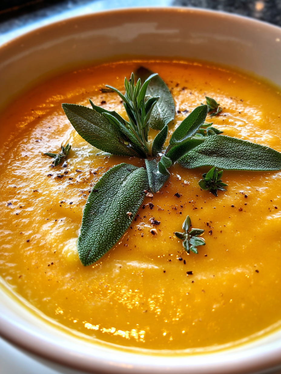 butternut squash soup with sage: a deliciously creamy delight