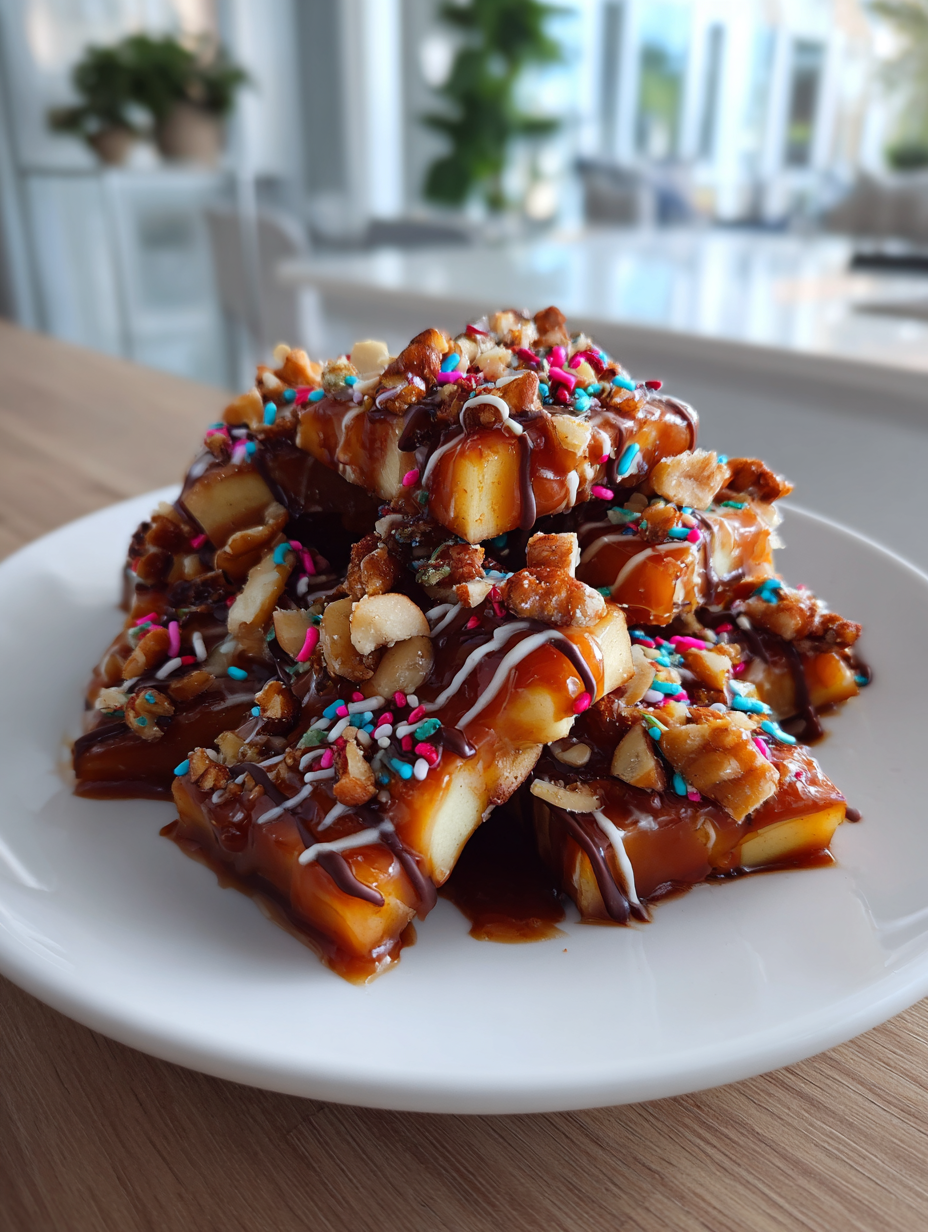 caramel apple slices bar: delicious treats for fall gatherings