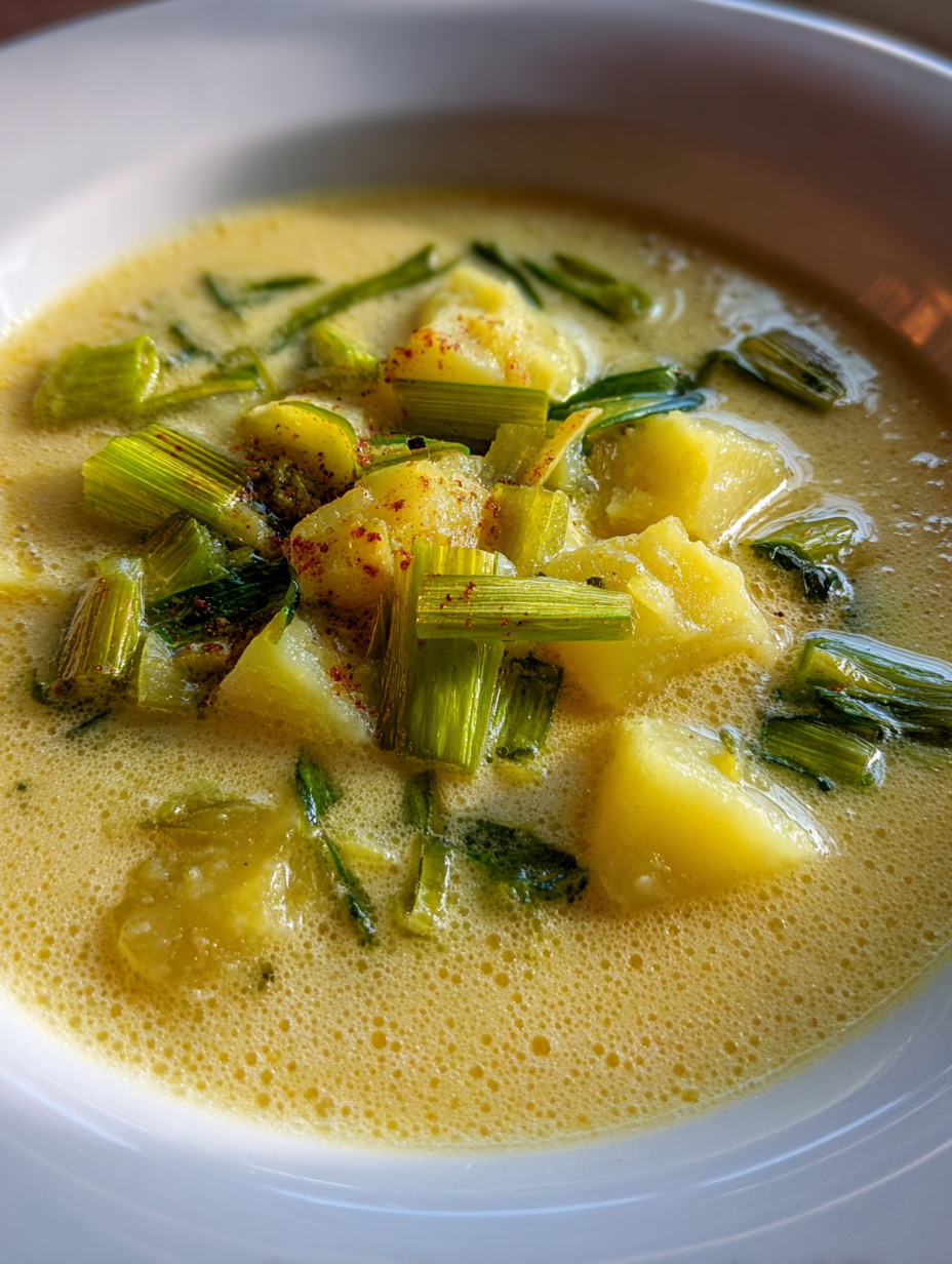 creamy potato leek soup: easy and delicious comfort food recipe