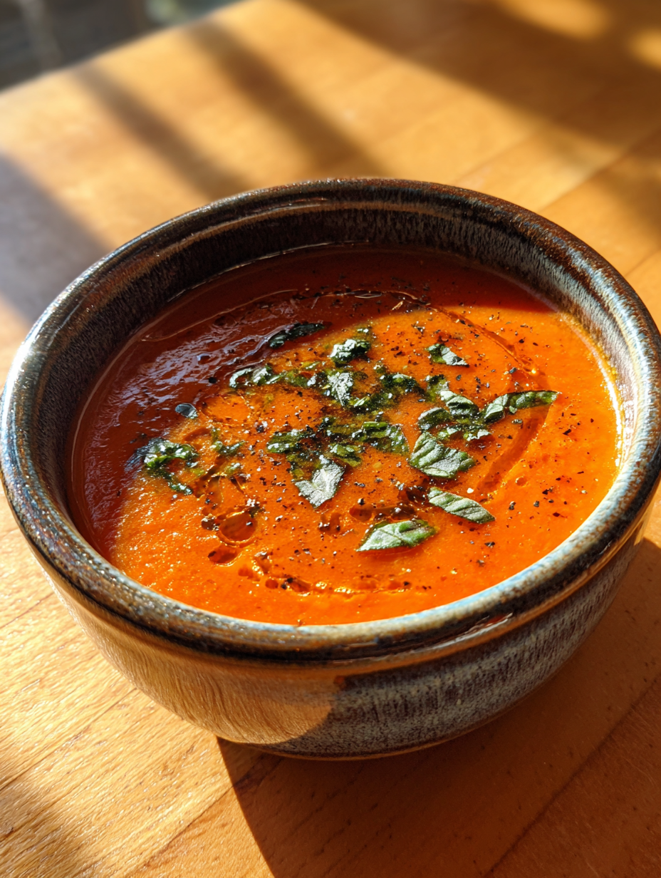 creamy tomato basil soup: the perfect comforting bowl of goodness