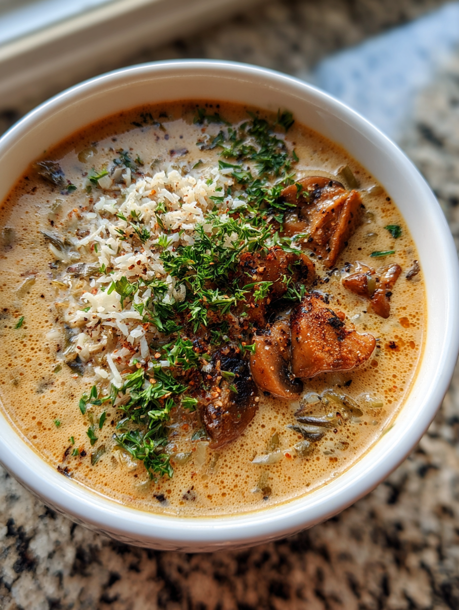 creamy wild rice mushroom soup: the ultimate comfort food delight