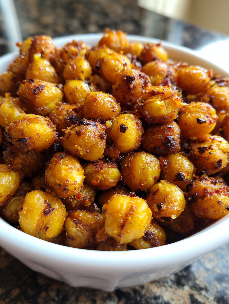 Crispy Roasted Chickpeas Snack: Deliciously Crunchy and Flavorful Bites