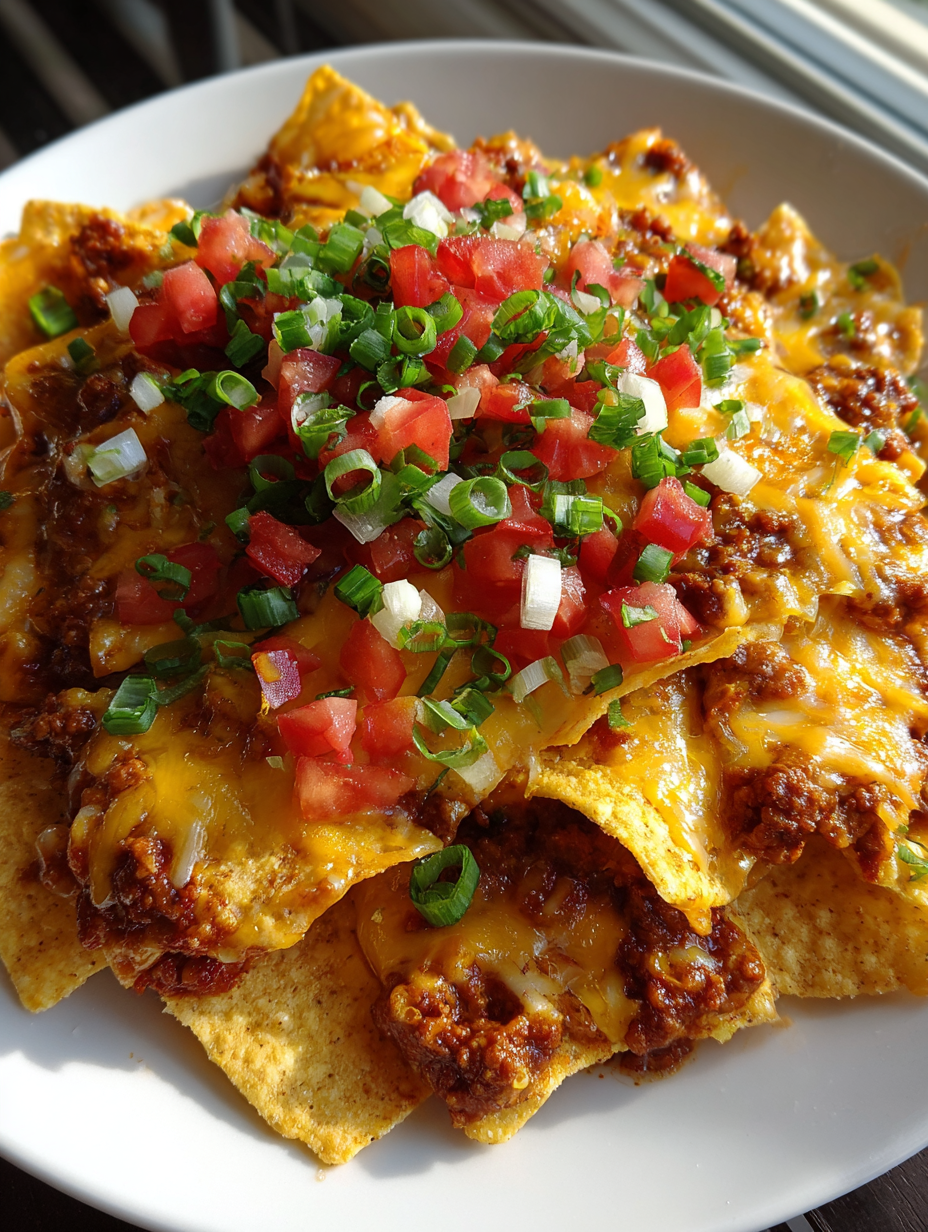 football dinner ideas: Ultimate Touchdown Chili Nachos Recipe