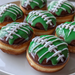 football helmet donuts: the perfect treat for game day fun