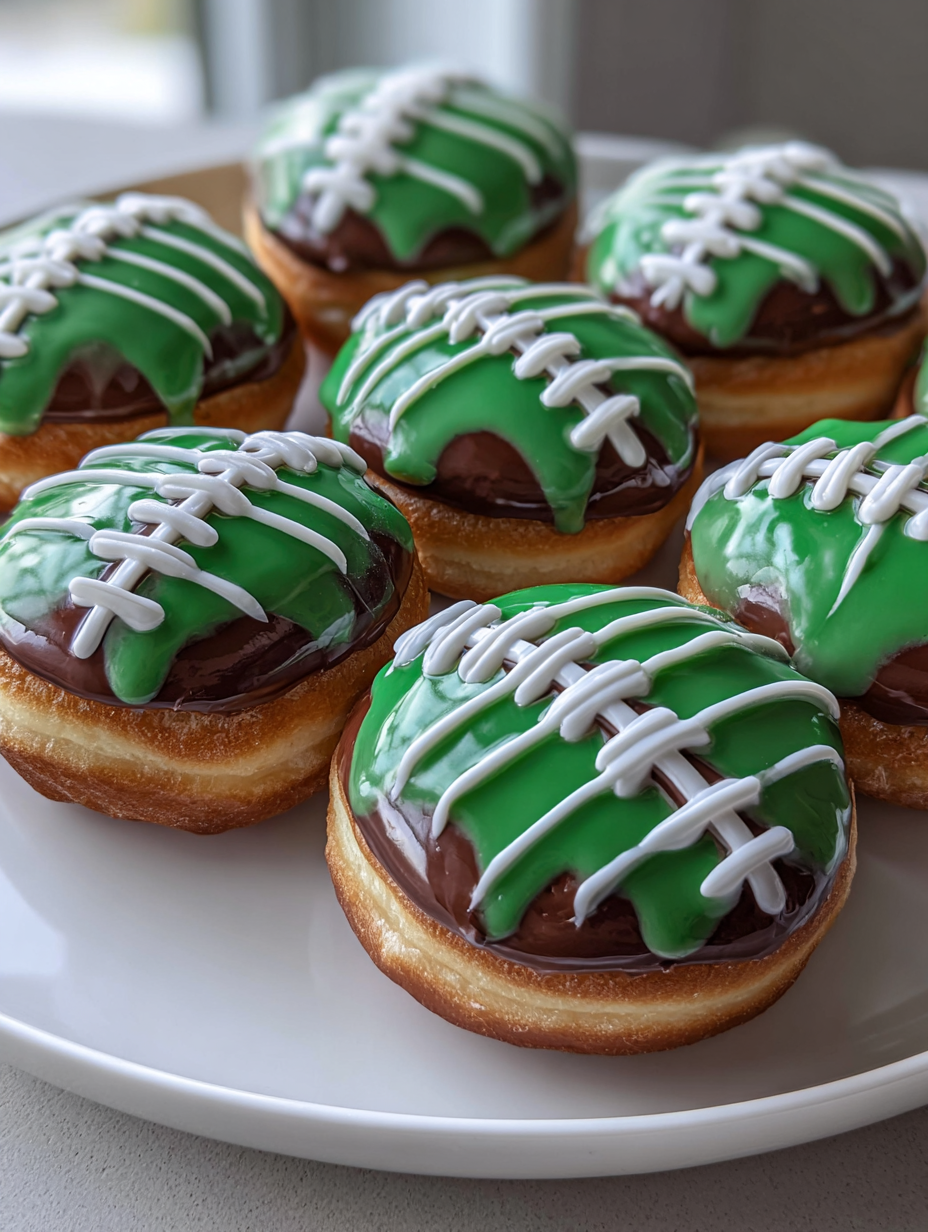 football helmet donuts: the perfect treat for game day fun