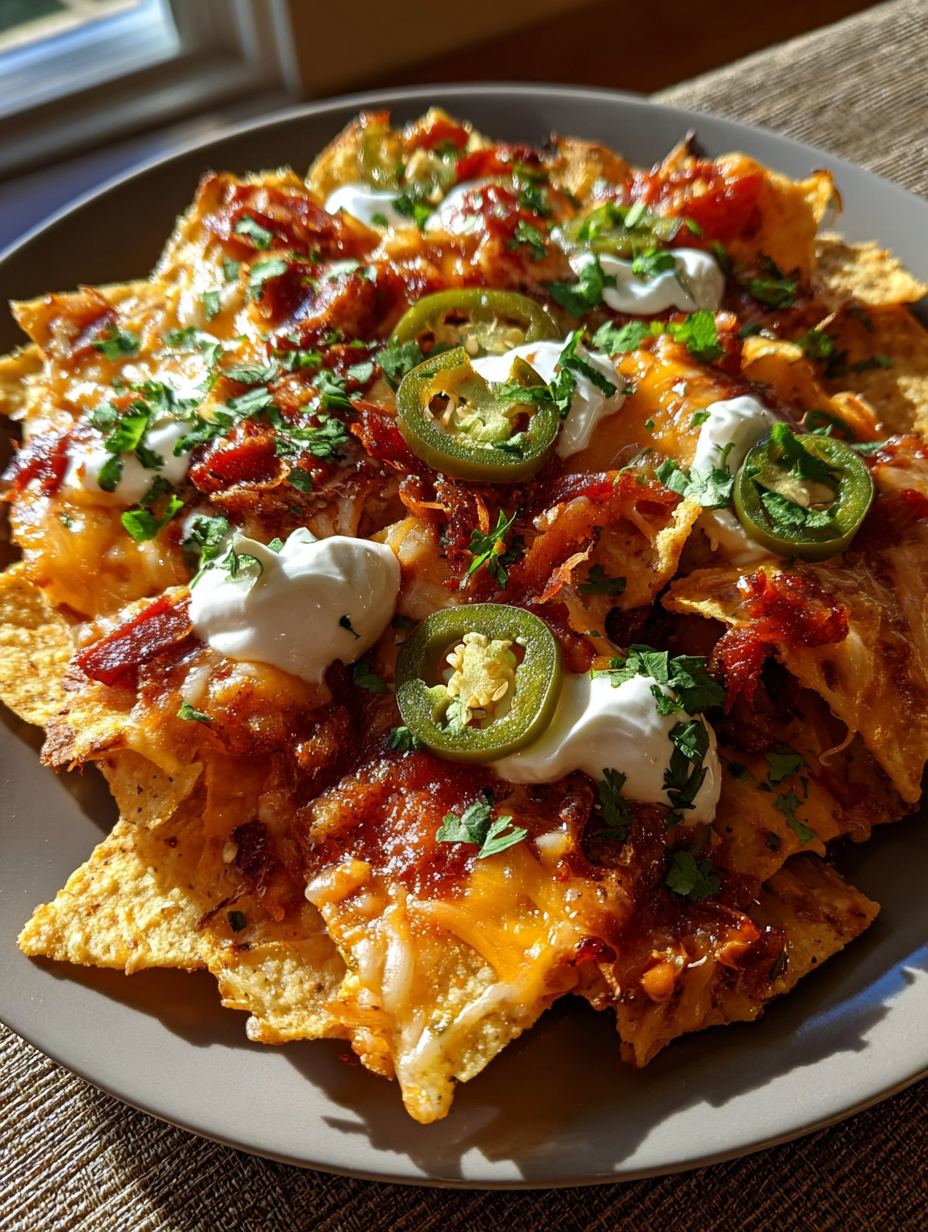 football sunday food: Ultimate Nachos for Game Day Delight
