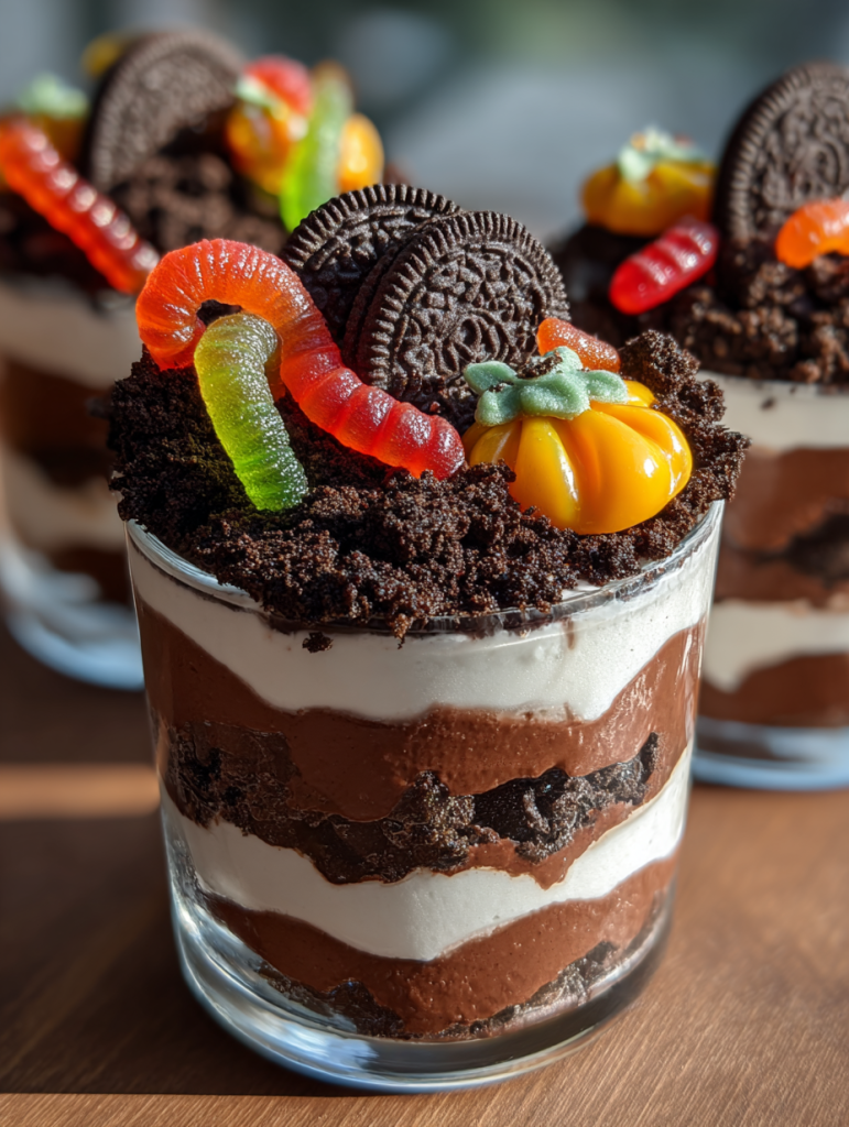graveyard pudding cups: a deliciously spooky Halloween treat