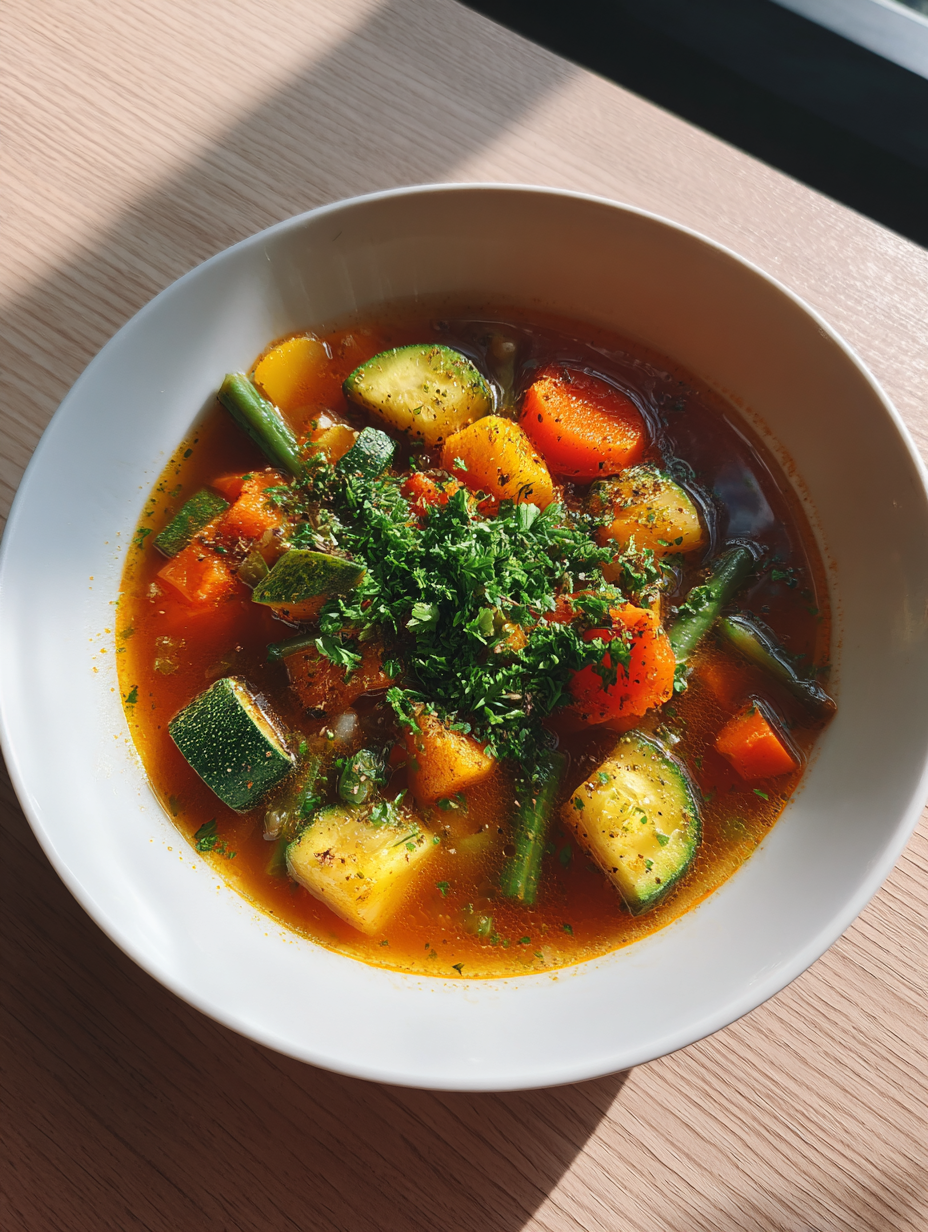 harvest vegetable minestrone: a delicious and hearty fall soup