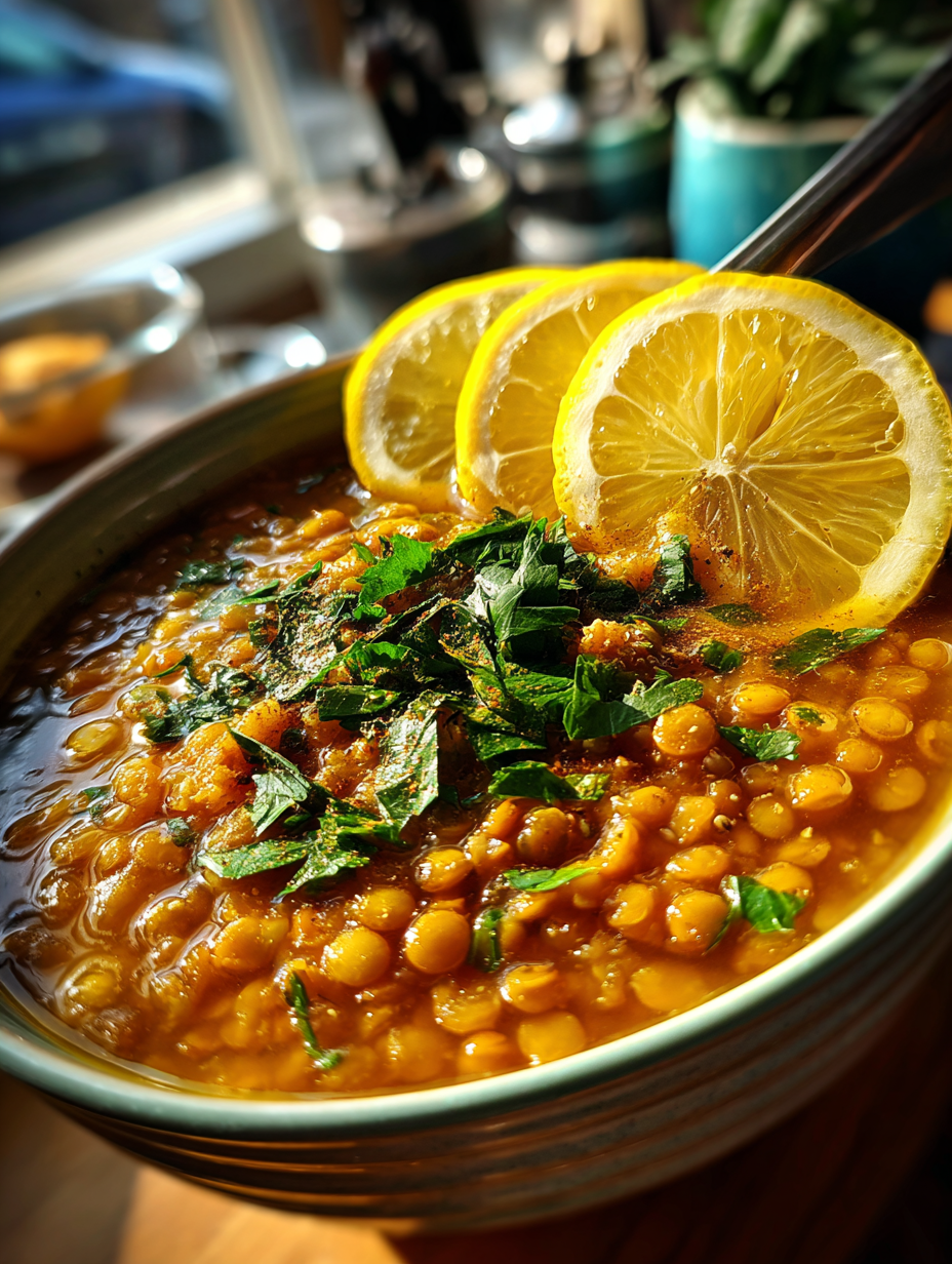 Lentil Soup with Lemon and Cumin: A Deliciously Zesty Delight