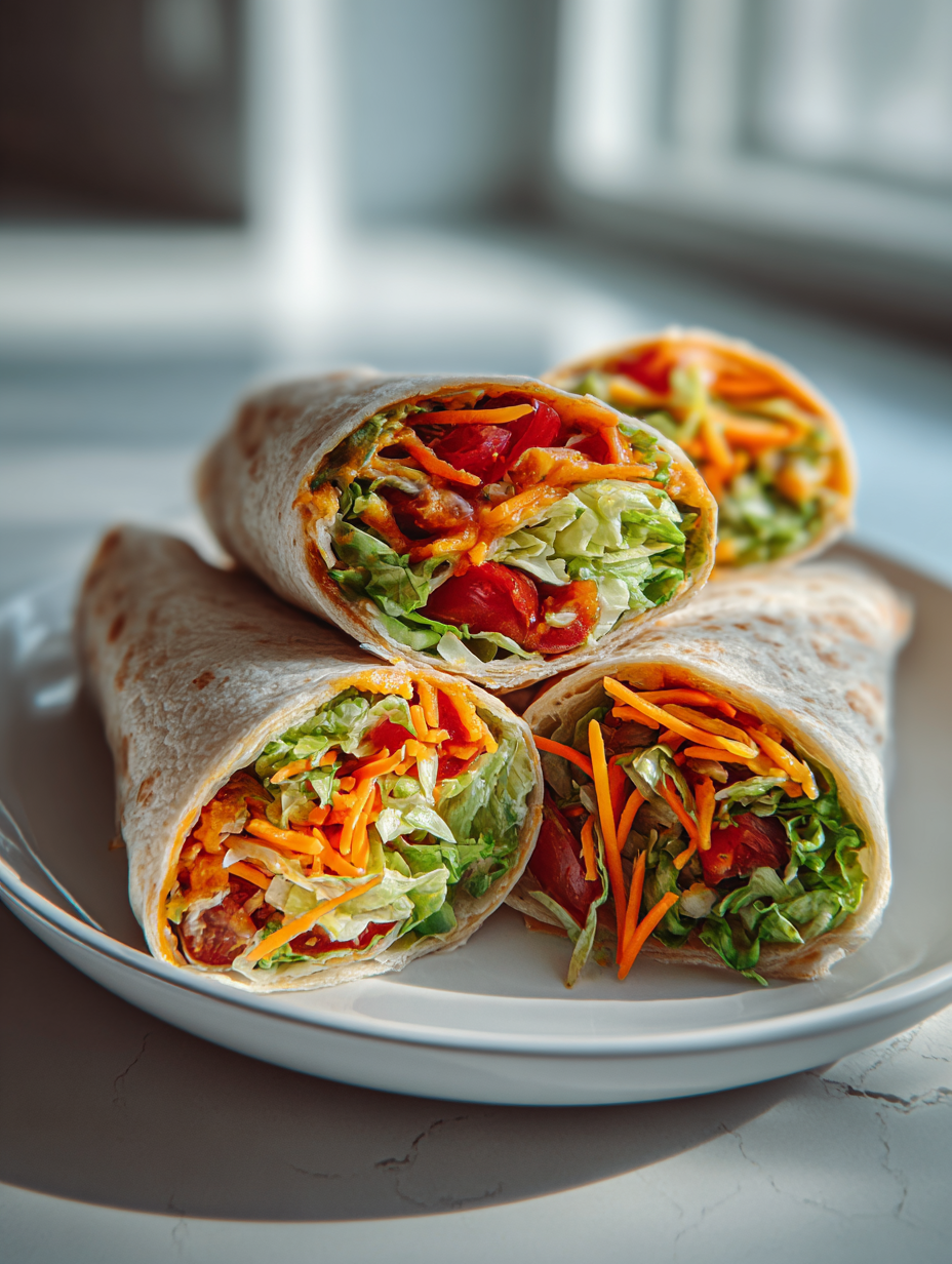 lunch ideas for kids school: delicious cheesy veggie wraps