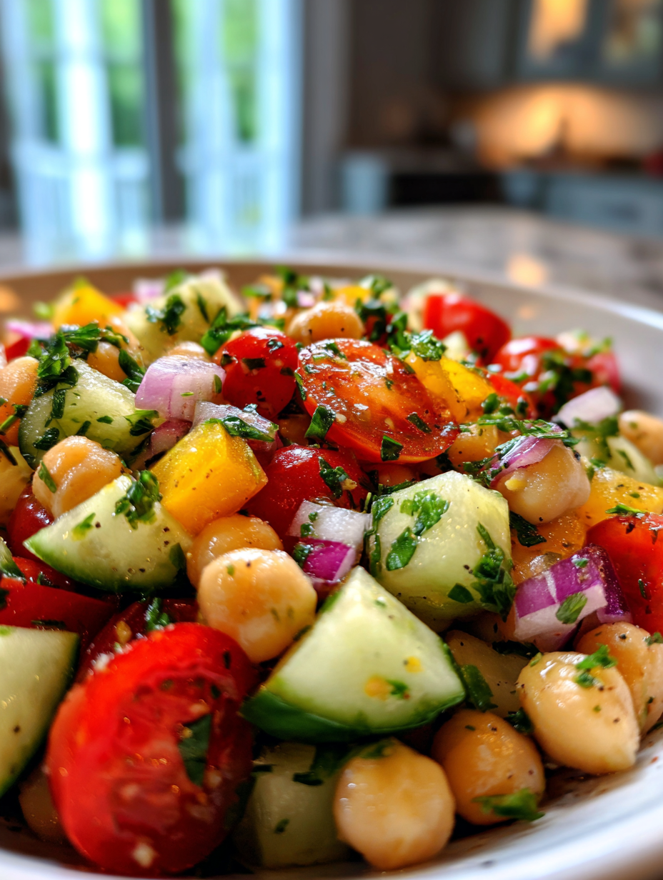 Mediterranean Chickpea Salad: A Delicious and Fresh Summer Dish