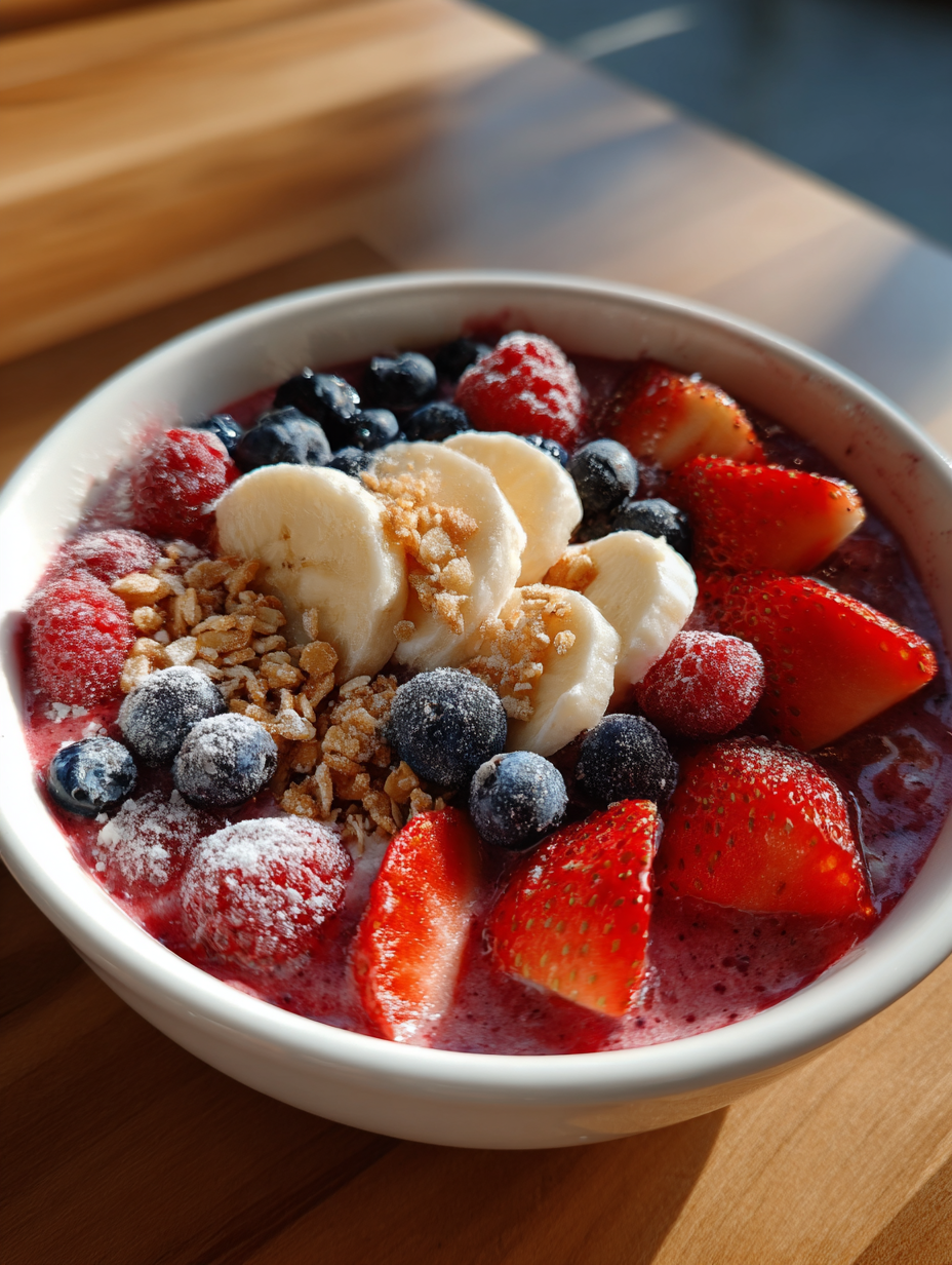 Mixed Berry Smoothie Bowl: Deliciously Creamy and Refreshing Delight