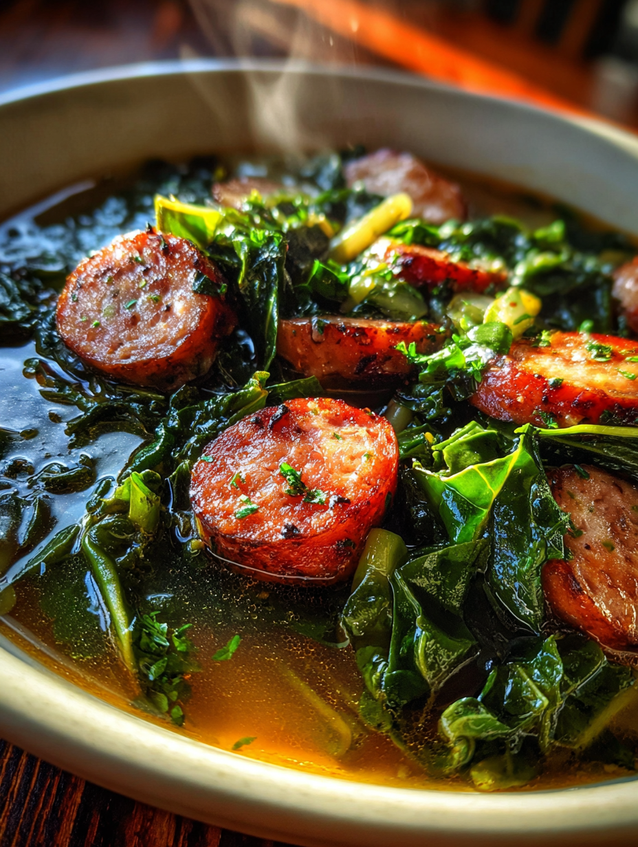 one pot sausage and kale soup: a deliciously hearty meal