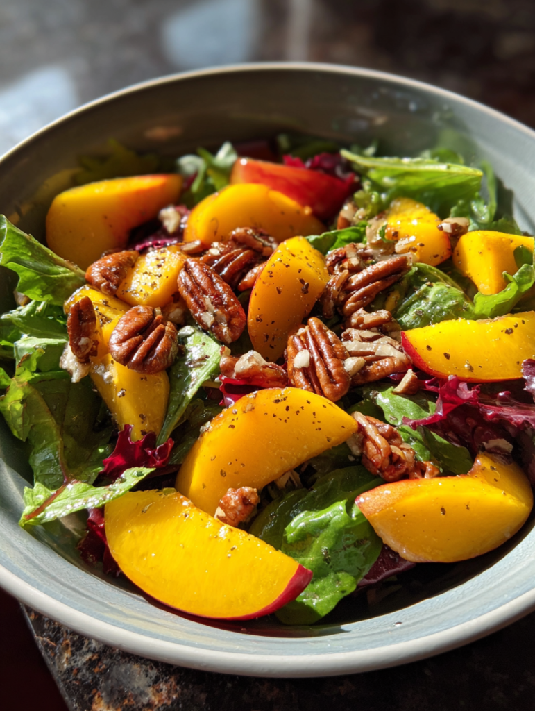 Peach and Pecan Summer Salad: A Delicious Twist on Fresh Greens