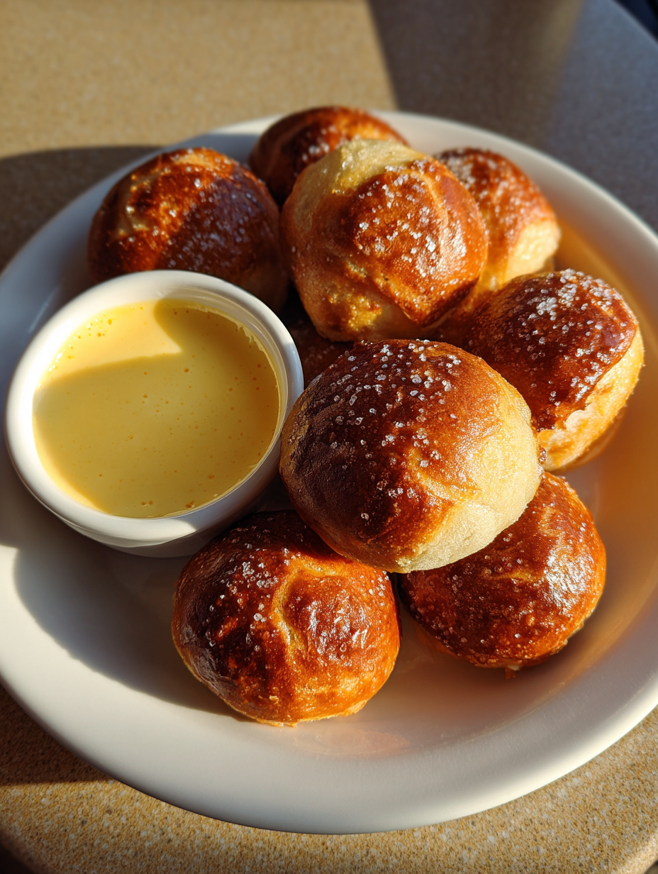 pretzel bites with beer cheese dip: the perfect party snack