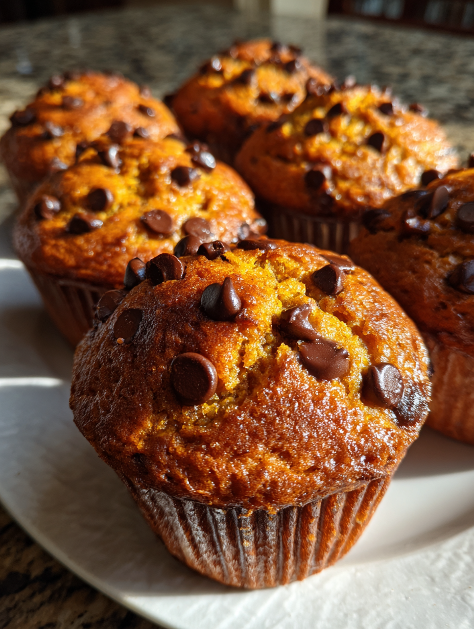 Pumpkin Chocolate Chip Muffins: Deliciously Soft and Moist Treats