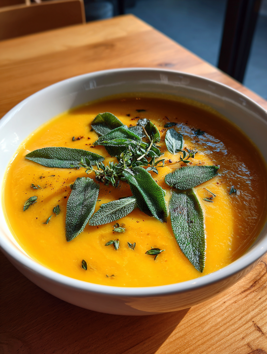 Roasted Pumpkin and Sage Soup: Deliciously Creamy Fall Comfort